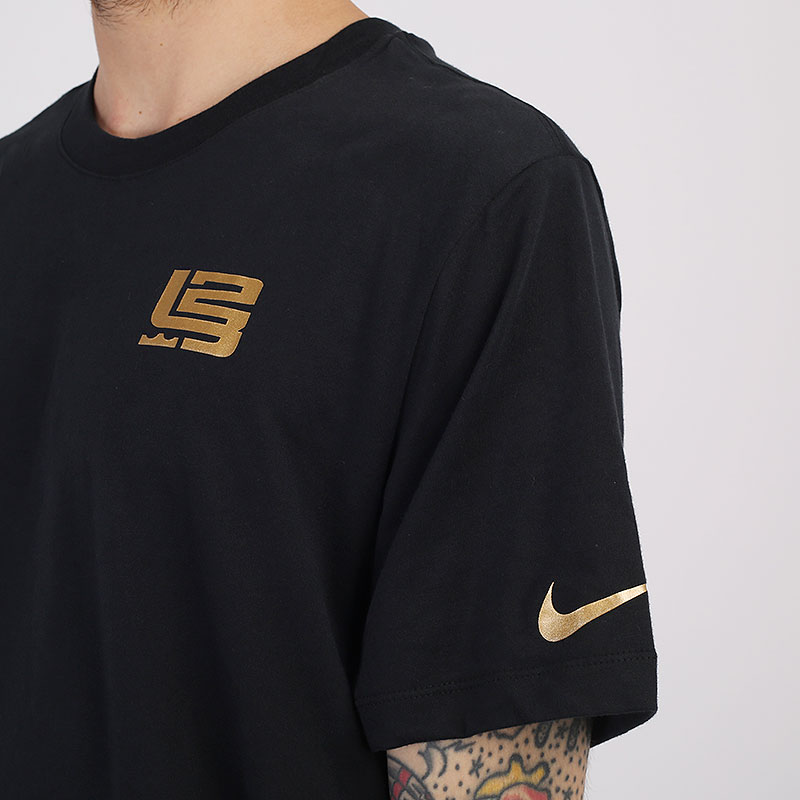мужская черная футболка Nike Dri-FIT LeBron  CV1057-010 - цена, описание, фото 2